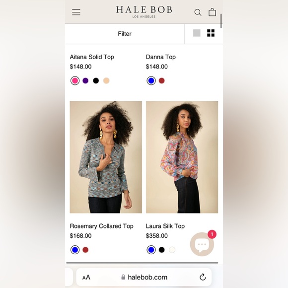 Hale Bob Silk Pink Orange Yellow Blouse EUC - Picture 8 of 9